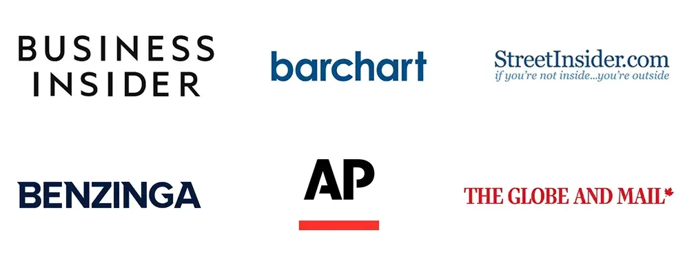 Business Insider, barchart, StreetInsider.com, Benzinga, AP, The Globe and Mail